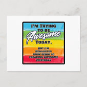 今日は最高にカッコよくありたい ポストカード (正面)