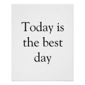 今日は最高のやる気を起こさせる日感動的だ ポスター (正面)