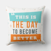 今日は枕が上だ クッション (裏面)