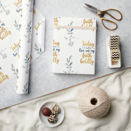 今日は果敢に信義を貫く ラッピングペーパー (クラフト)