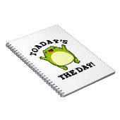 今日は楽しいカエルの日 ユーモア  ノートブック (右側)