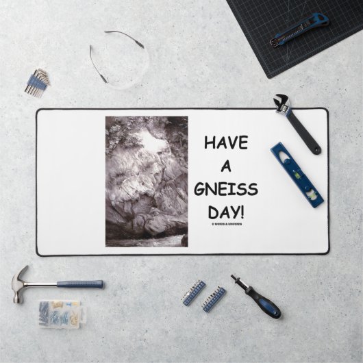 今日は気の毒だ地質学ロックギークユーモア デスクマット (ワークステーション)