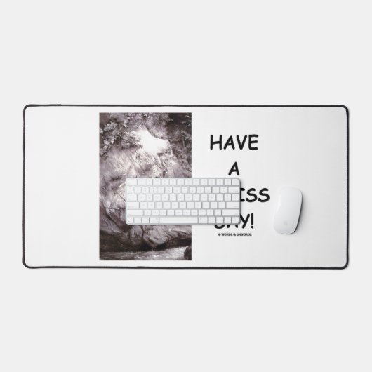 今日は気の毒だ地質学ロックギークユーモア デスクマット (キーボード&マウス)