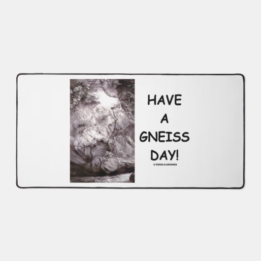 今日は気の毒だ地質学ロックギークユーモア デスクマット (正面)