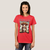 今日は気分が乗らないハイランドカウ Tシャツ (正面フル)