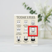 今日は混沌としたニュートラル ポストカード (スタンド正面)