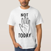 今日は無理な気分ハンド Tシャツ (正面)
