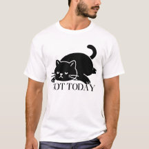 今日は無理ね 猫好きのための面白Tシャツ