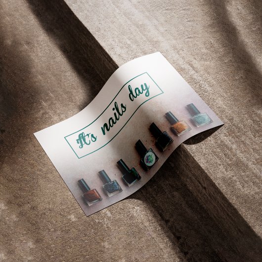 今日は爪、 ネイルの日だ気に、爪、 ネイルを爪、 ネイル ポスター