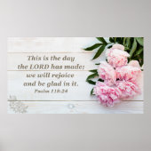 今日は牡丹クリスチャンフレームアートテレビ ポスター (正面)