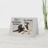 今日は特別な日だというニュースだ カード (正面)