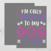 今日は犬にしか話してないって面白いよね 招待状 (正面/裏面)