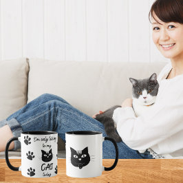 今日は猫としか話さない マグカップ