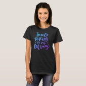 今日は猫と話しかけてるだけおもしろい- Cat Mom D Tシャツ (正面フル)