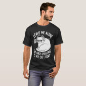 今日は猫にだけ話しかけるからひとりにしてネ Tシャツ (正面フル)