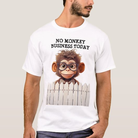 今日は猿の商売は無い Tシャツ (正面)