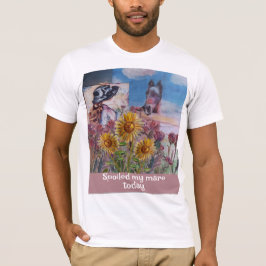 今日は甘いジェイミーが私の馬を甘やかしてくれた Tシャツ