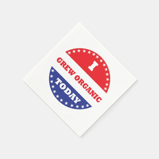 今日は生まオーガニックれた スタンダードカクテルナプキン (角)