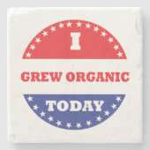 今日は生まオーガニックれた ストーンコースター (正面)
