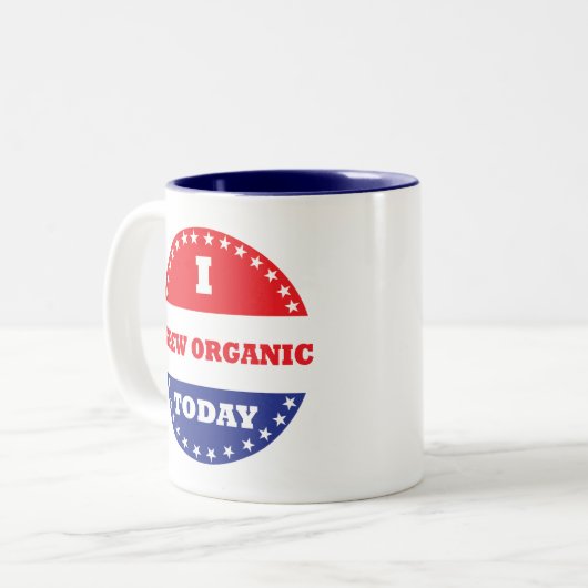 今日は生まオーガニックれた ツートーンマグカップ (正面左)