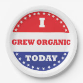 今日は生まオーガニックれた ペーパープレート (正面)