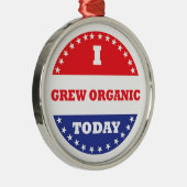 今日は生まオーガニックれた メタルオーナメント (右)