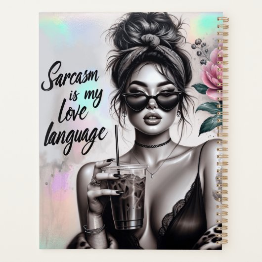 今日は生意気な女おもしろい性の妹ママ プランナー手帳 (裏面)