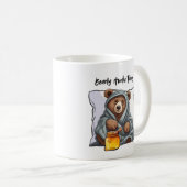 今日は目が覚める コーヒーマグカップ (正面右)