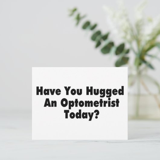 今日は眼科医を抱きかかえているか ポストカード (スタンド正面)