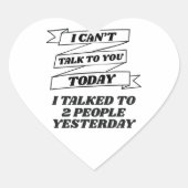 今日は社会的に厄介な内向的な話をできない ハートシール (正面)