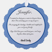 今日は祈お前の為にセントカスタム・メアリー オーナメントカード (裏面)