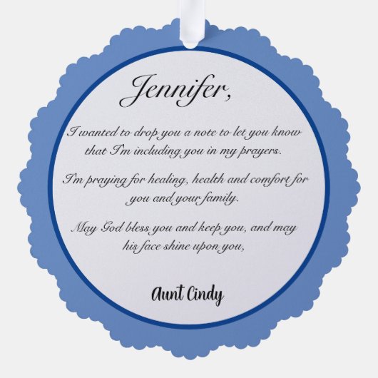 今日は祈お前の為にセントカスタム・メアリー オーナメントカード (裏面)