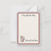 「今日は祈お前の為に」無垢なハートノテカード ノートカード (裏面)