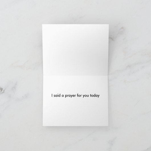 今日は祈りの言葉だ カード (内部)