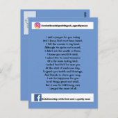 今日は祈りの言葉だ ポストカード (正面/裏面)