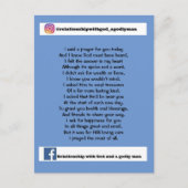 今日は祈りの言葉だ ポストカード (正面)