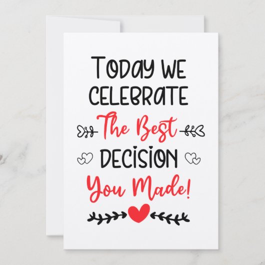 今日は祝お前の最高の決断だ! シーズンカード (正面)