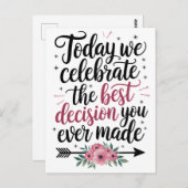 今日は祝お前の最高の決断だ ポストカード (正面/裏面)