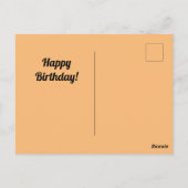 今日は祝福の日 レトロ ヴィンテージ 誕生日 ポストカード (裏面)