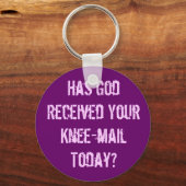 今日は神に膝送りをやったか キーホルダー (正面)