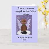 今日は神の膝に新しい天使が… カード (黄色い花)