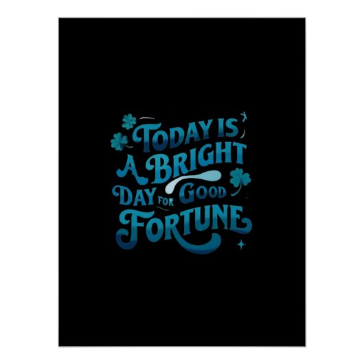 今日は福素晴らし運の日だ ポスター (正面)