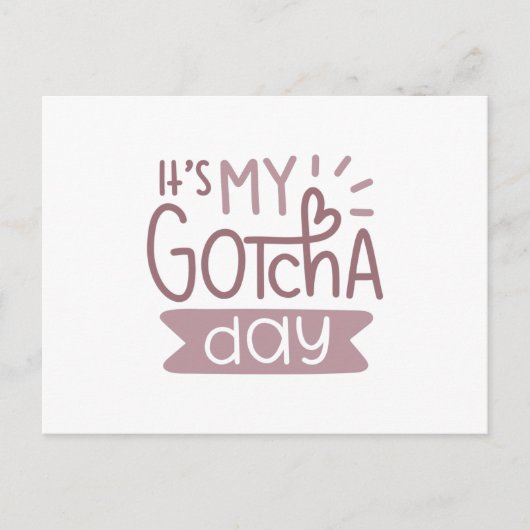 今日は私が捕まえた日だ ポストカード (正面)