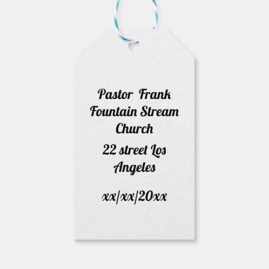 今日は私たちと一緒に楽しんでありがとう ギフトタグ (裏面)