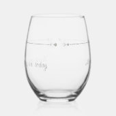 今日は私たちと一緒に過ごしていただき、ありがとうございました ステムなしワイングラス (左)