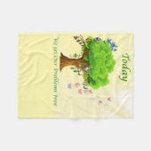 今日は私たちの問題を無料にする フリースブランケット (正面(横))