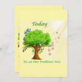 今日は私たちの問題を無料にする 招待状 (正面/裏面)