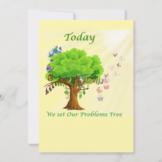 今日は私たちの問題を無料にする 招待状 (正面)