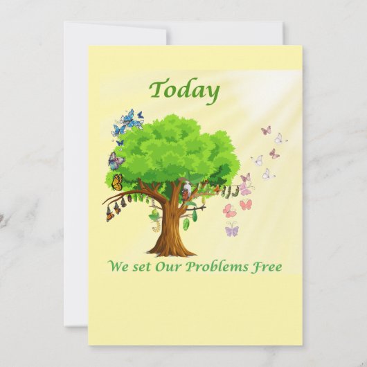 今日は私たちの問題を無料にする 招待状 (裏面)