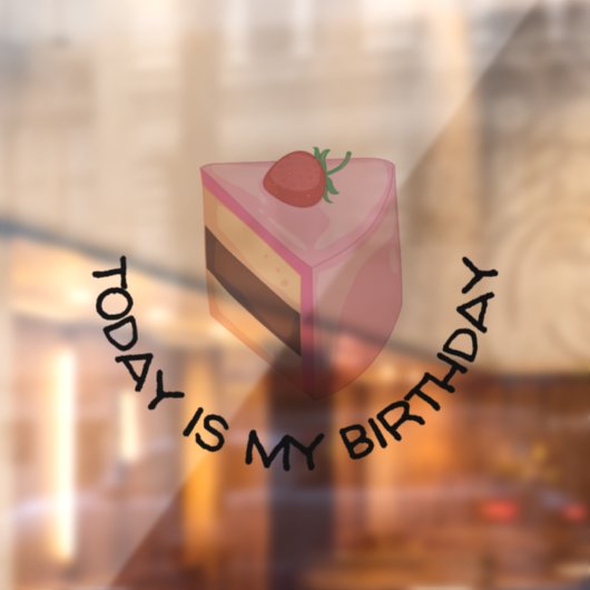 今日は私のお誕生日ケーキ   ウィンドウサイン (シート2)